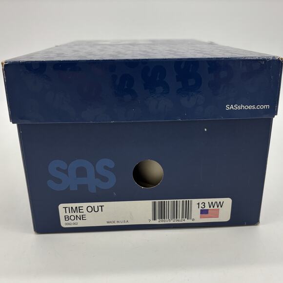SAS Time Out Shoes Mens 13 Bone Tripad Orthpedic Comfort Lace Up WW Wide Box USA - Picture 8 of 9